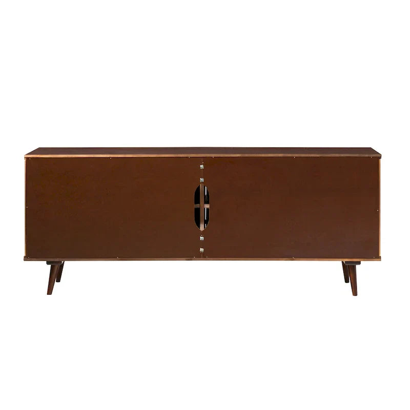 Mid-Century Modern Solid Wood TV Console by Middlebrook