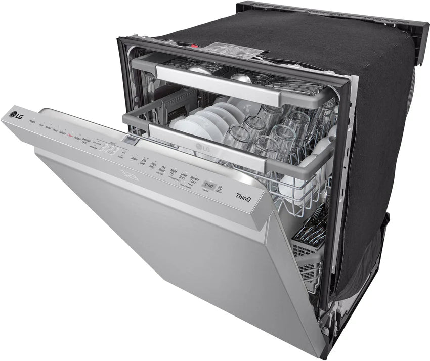 2025 24′′ Top Control Smart Built-In Stainless Steel Tub Dishwasher with 3rd Rack, QuadWash Pro and 42dba – Stainless Steel