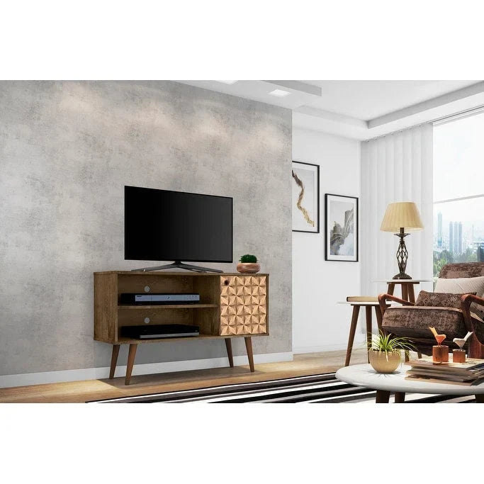 Mid-Century Modern Liberty Dual-Shelf TV Console
