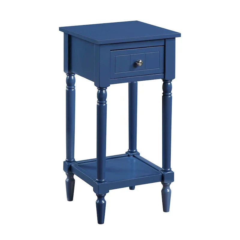 Khloe French Country Accent Table with Shelf and Drawer by Convenience Concepts
