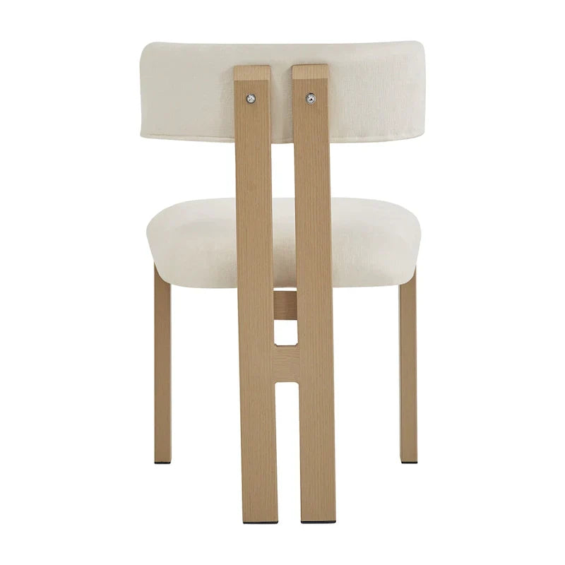 Set of 4 Astura Upholstered Dining Chairs with Iron Frame by Christopher Knight Home