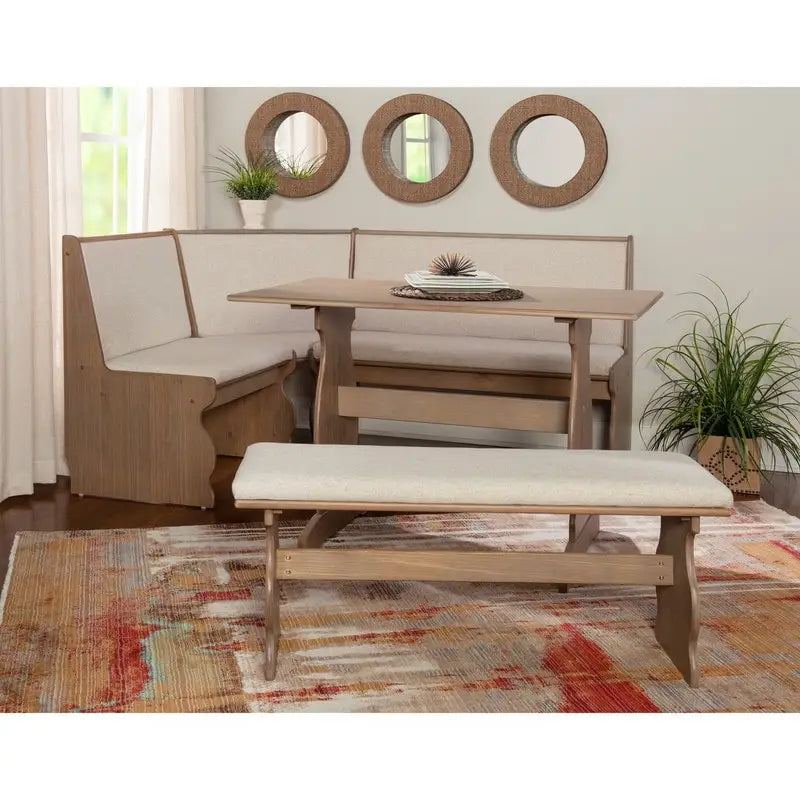 Hannah Breakfast Nook 3-piece Dining Set