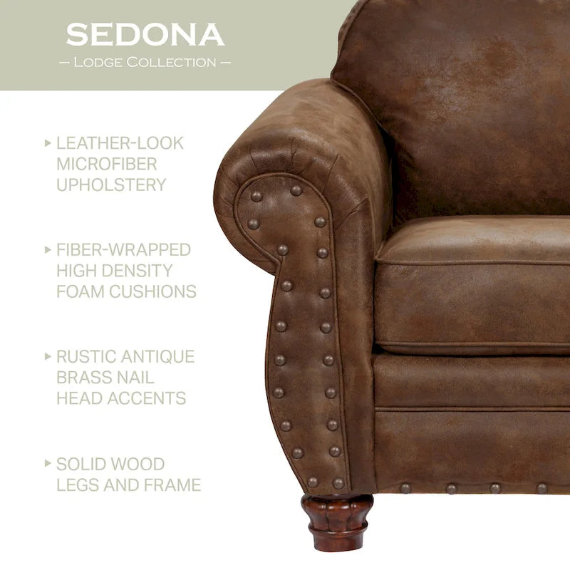 Sedona Arm Chair with Matching Ottoman - American Furniture Classics Model 9901-00-90