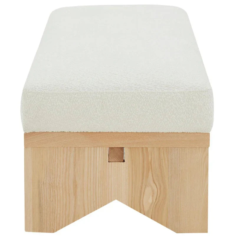 SAFAVIEH Couture Boris Mid-Century Modern Bench - Dimensions: 62.4" W x 19.7" D x 16.5" H