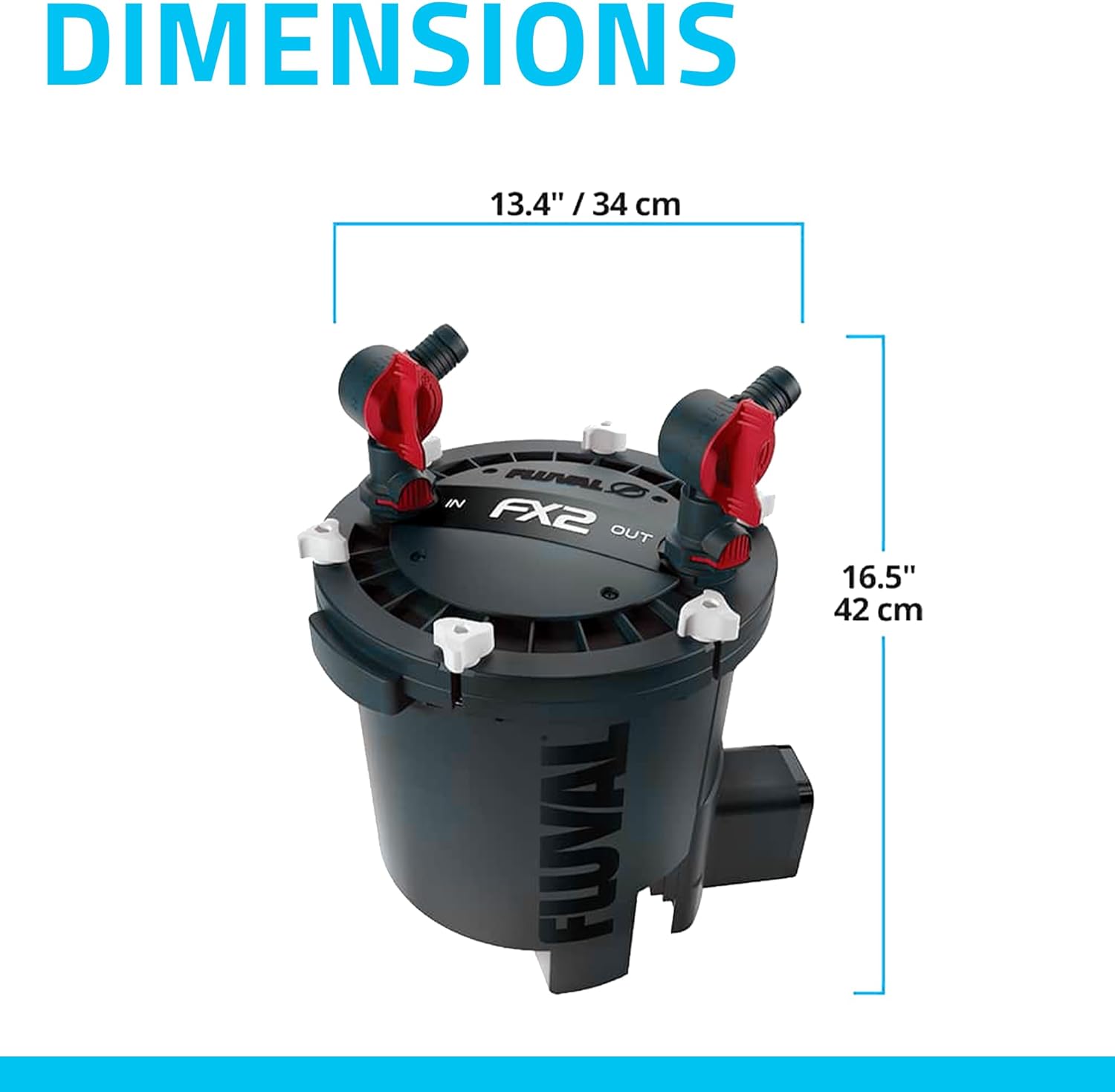 High Performance Aquarium Filter, Canister Filter for Aquariums up to 400 Gal.