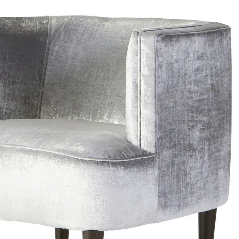 Roundhill Furniture Isla Chenille Oversized Barrel Accent Chair with Armrests for Living Room
