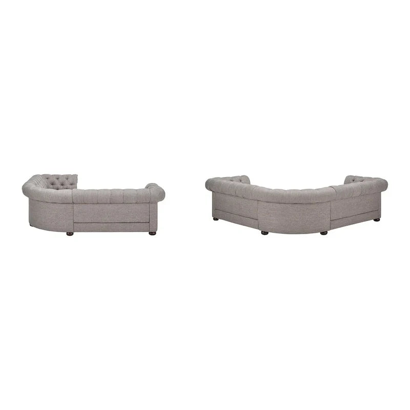 Gdansk 5-Person L-Shaped Chesterfield Sectional Sofa