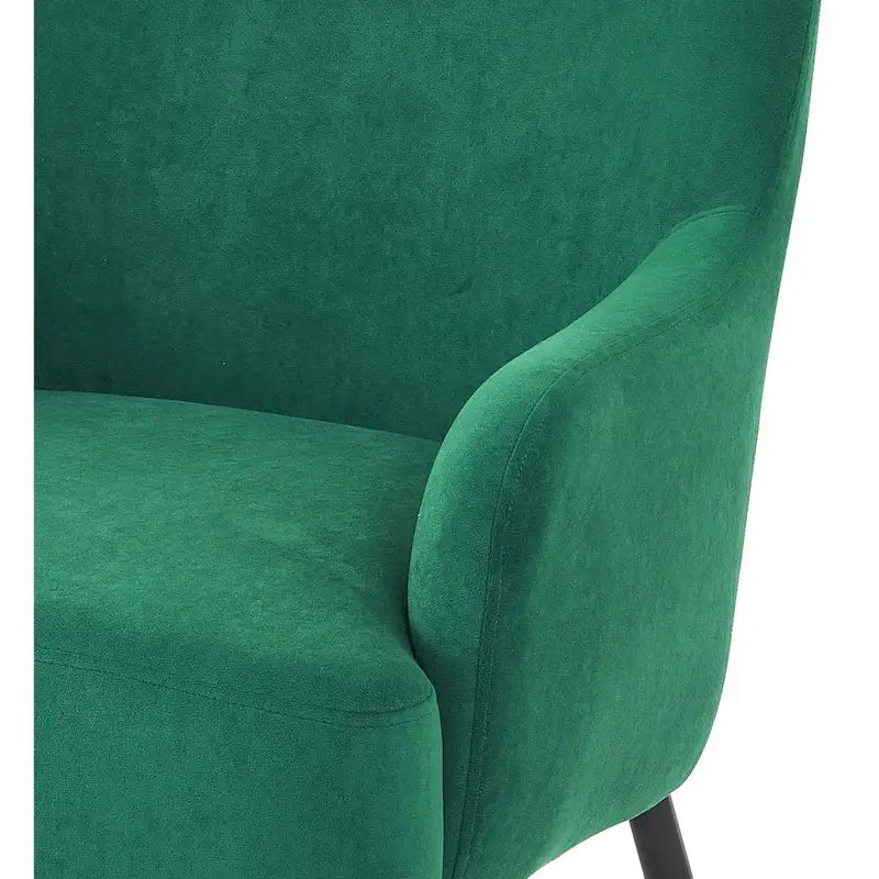 Mid-Century Velvet Accent Chair with Slope Arms