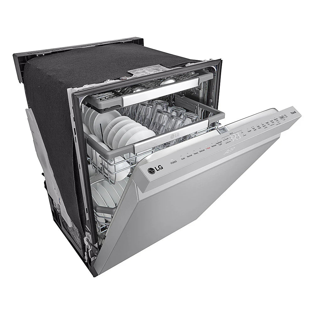 2025 24′′ Top Control Smart Built-In Stainless Steel Tub Dishwasher with 3rd Rack, QuadWash Pro and 42dba – Stainless Steel