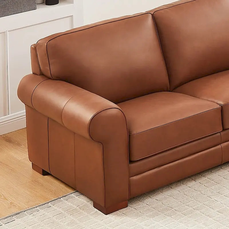 Hydeline Brookfield Premium Top Grain Leather Sofa and Chair Set