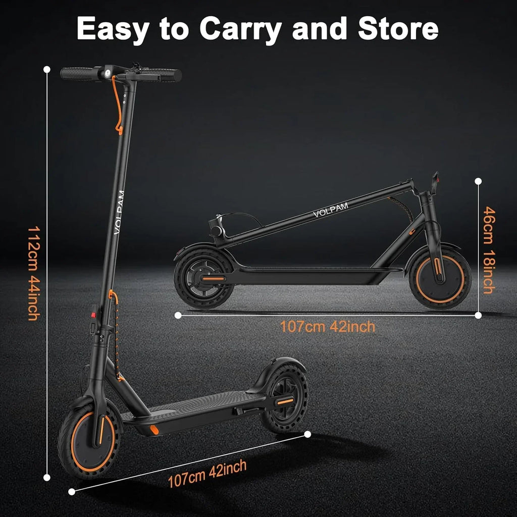 Electric Scooter 350W/500W Powerful Motor 8.5"/10" Solid Tires 19/22Mph 28/21/12 Miles Range