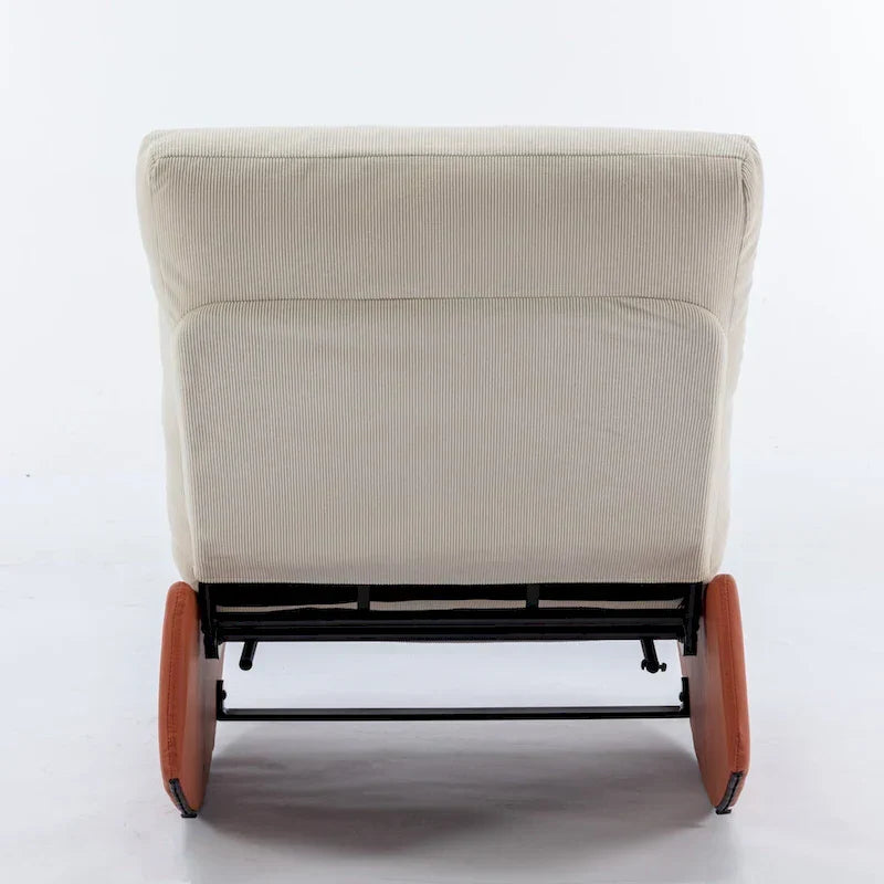 GDFStudio Contemporary Rocking Recliner with Footrest