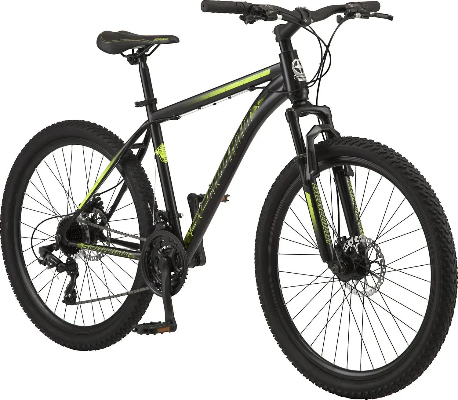 Mountain bike. 26-inch wheels. 21 gears. Men's model. Black.