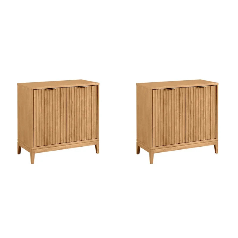 Jasper Contemporary Sideboard - Kitchen Storage Cabinet with Elegant Fluted Doors