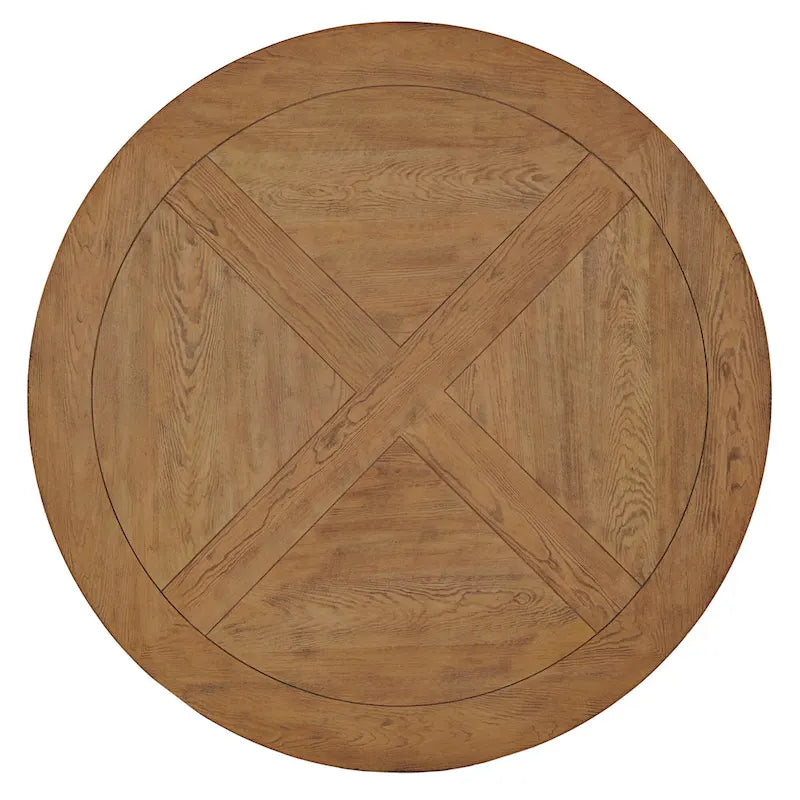 iNSPIRE Q Artisan Benchwright X-Base 48-Inch Round Dining Set