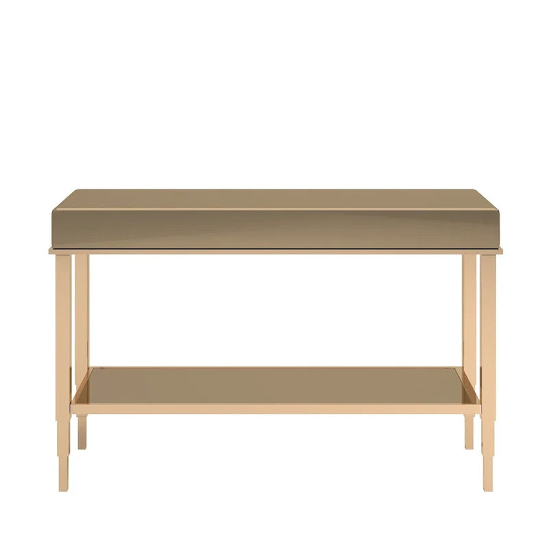 iNSPIRE Q Bold Camille Mirrored Console Table TV Stand with Drawer