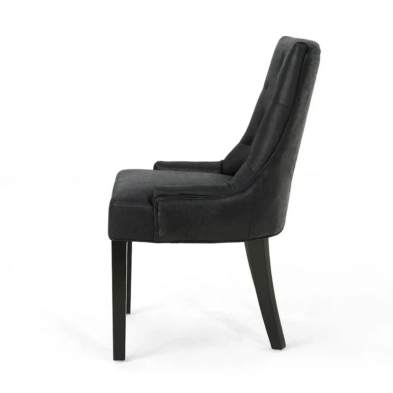 Set of 4 Contemporary Tufted Dining Chairs - Hayden Collection by Christopher Knight Home