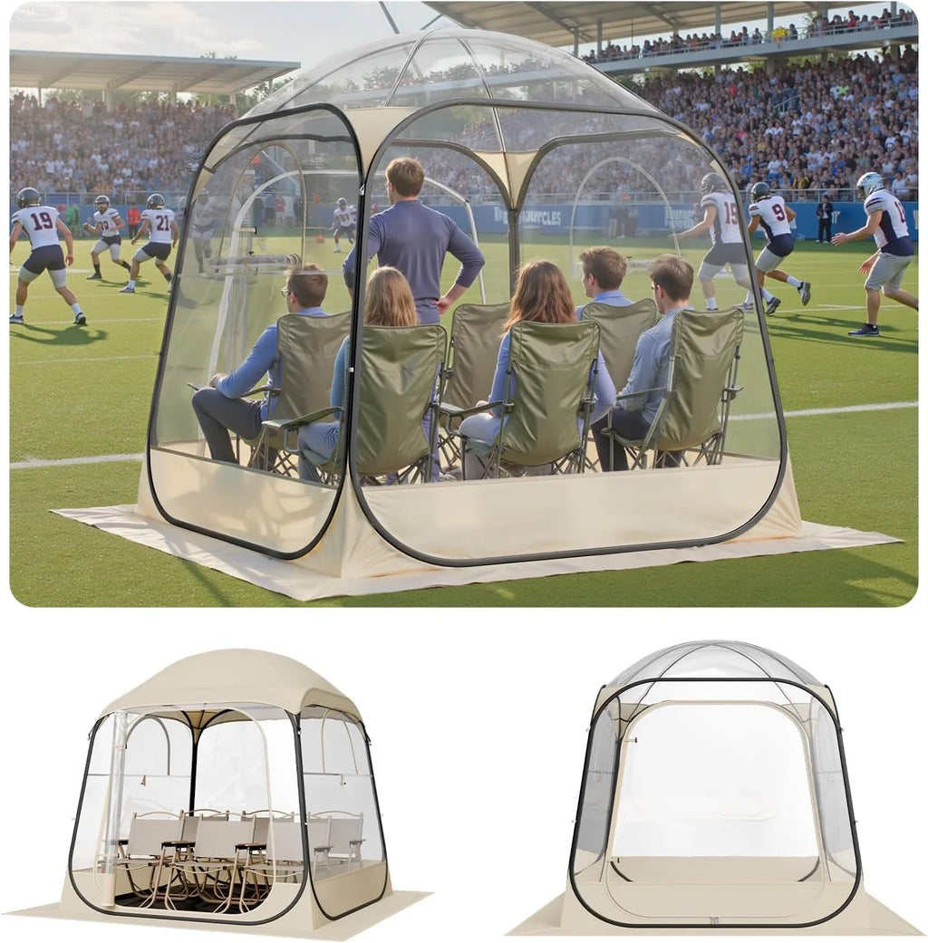 VEVOR Pop up Sports Tent, 8 Sizes Optional Clear Bubble Tent for 1-6 Person