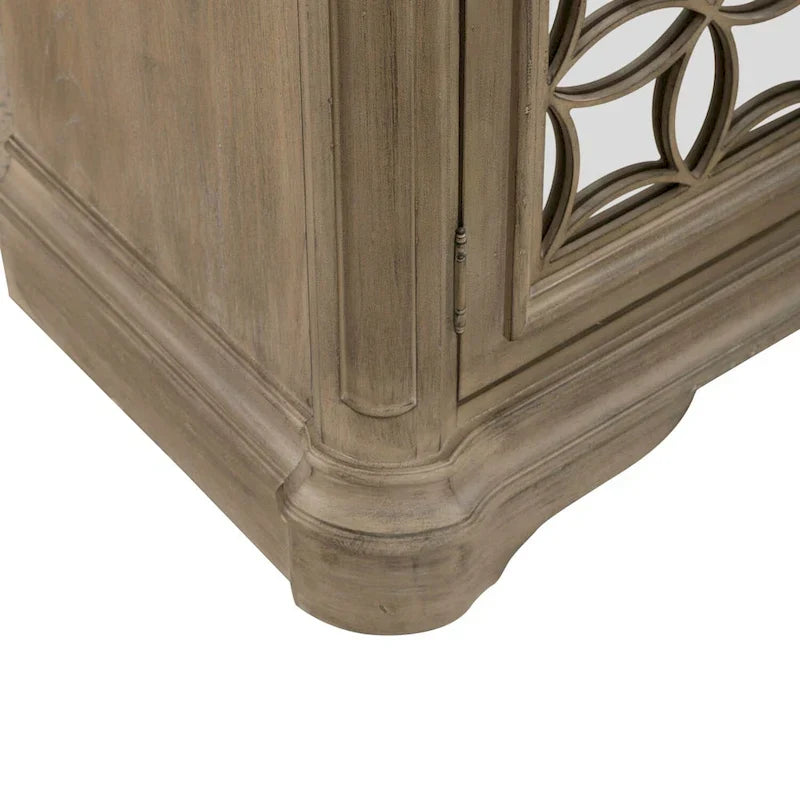 Magnolia Manor Mirrored TV Stand for Entertainment - Available in 2 Finishes