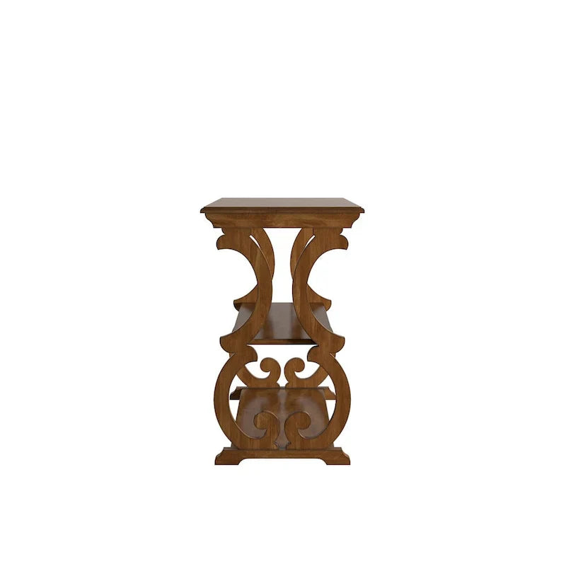 Lorraine Wooden Scroll TV Stand and Sofa Table by iNSPIRE Q Classic