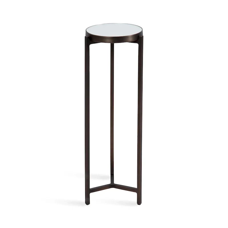 Kate and Laurel Aguilar Glamorous Drink Table - 9x9x23 Inches