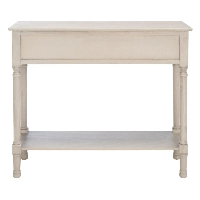 SAFAVIEH Leonia Console Table with 2 Drawers - Dimensions: 35.5" W x 13" L x 29.5" H