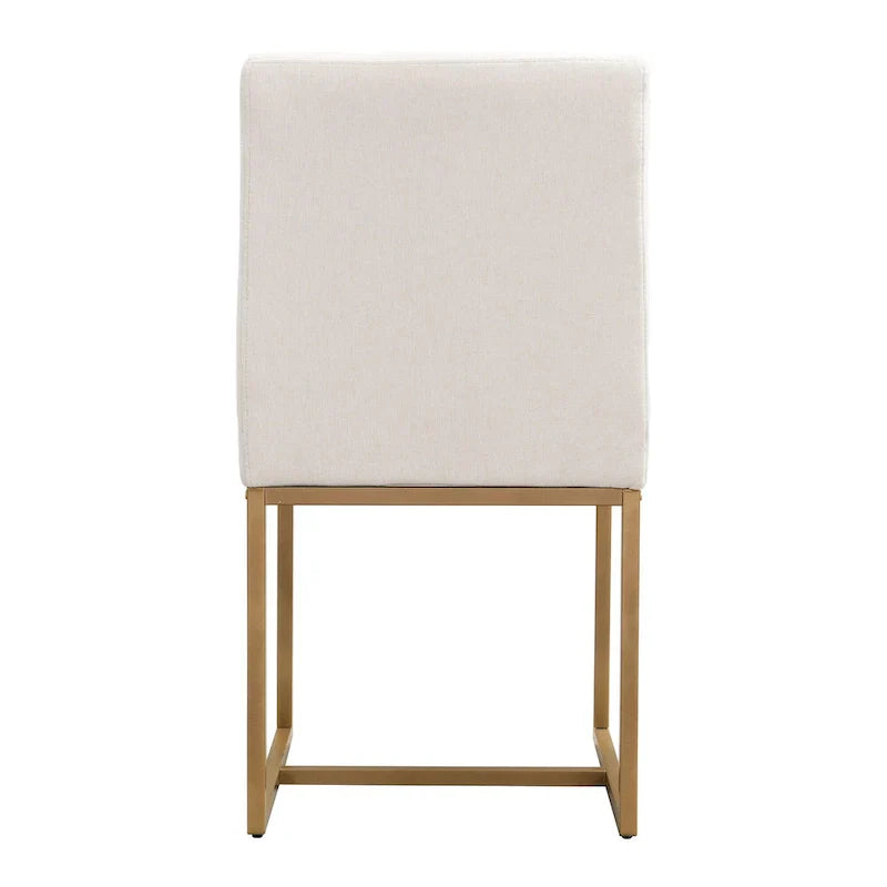 GDFStudio Carter Contemporary Rectangular Dining Set with Faux Marble Table and Six Upholstered Chairs