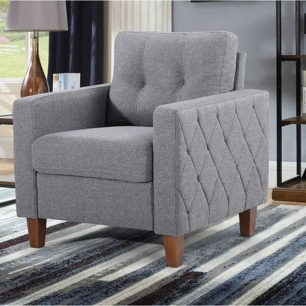 Harrad Mid-Century Modern 3-Piece Tufted Living Room Set