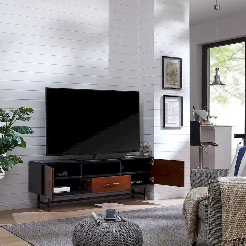 SEI Furniture Belize Mid-Century Modern TV Stand for TVs Up to 61 Inches