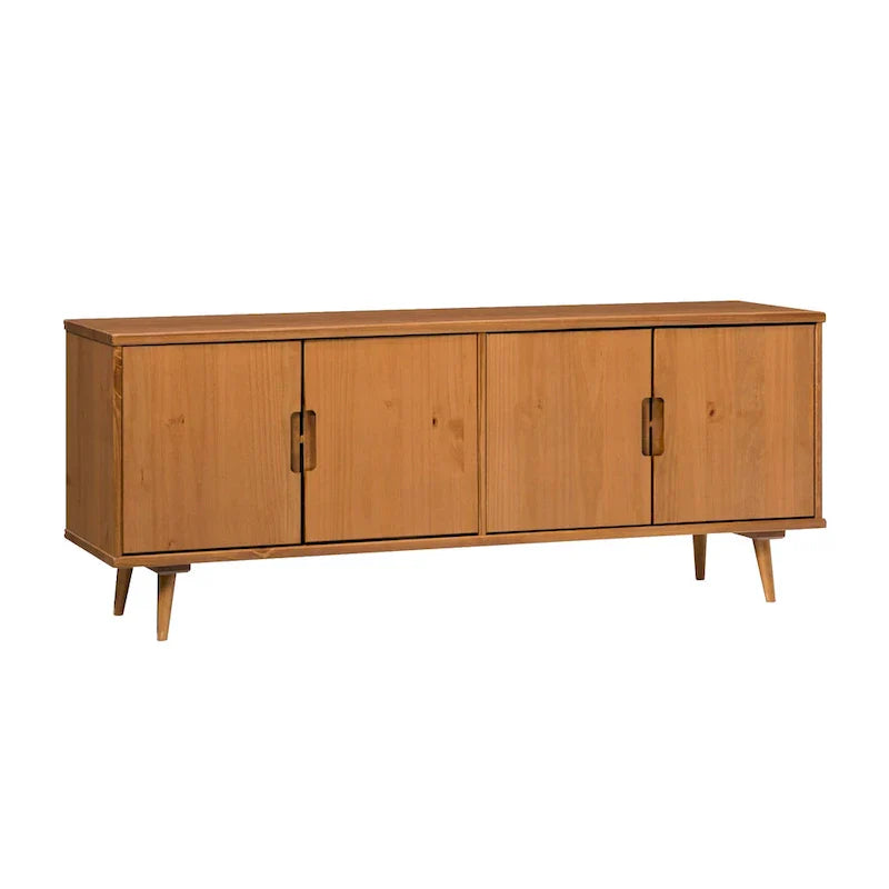Mid-Century Modern Solid Wood TV Console by Middlebrook
