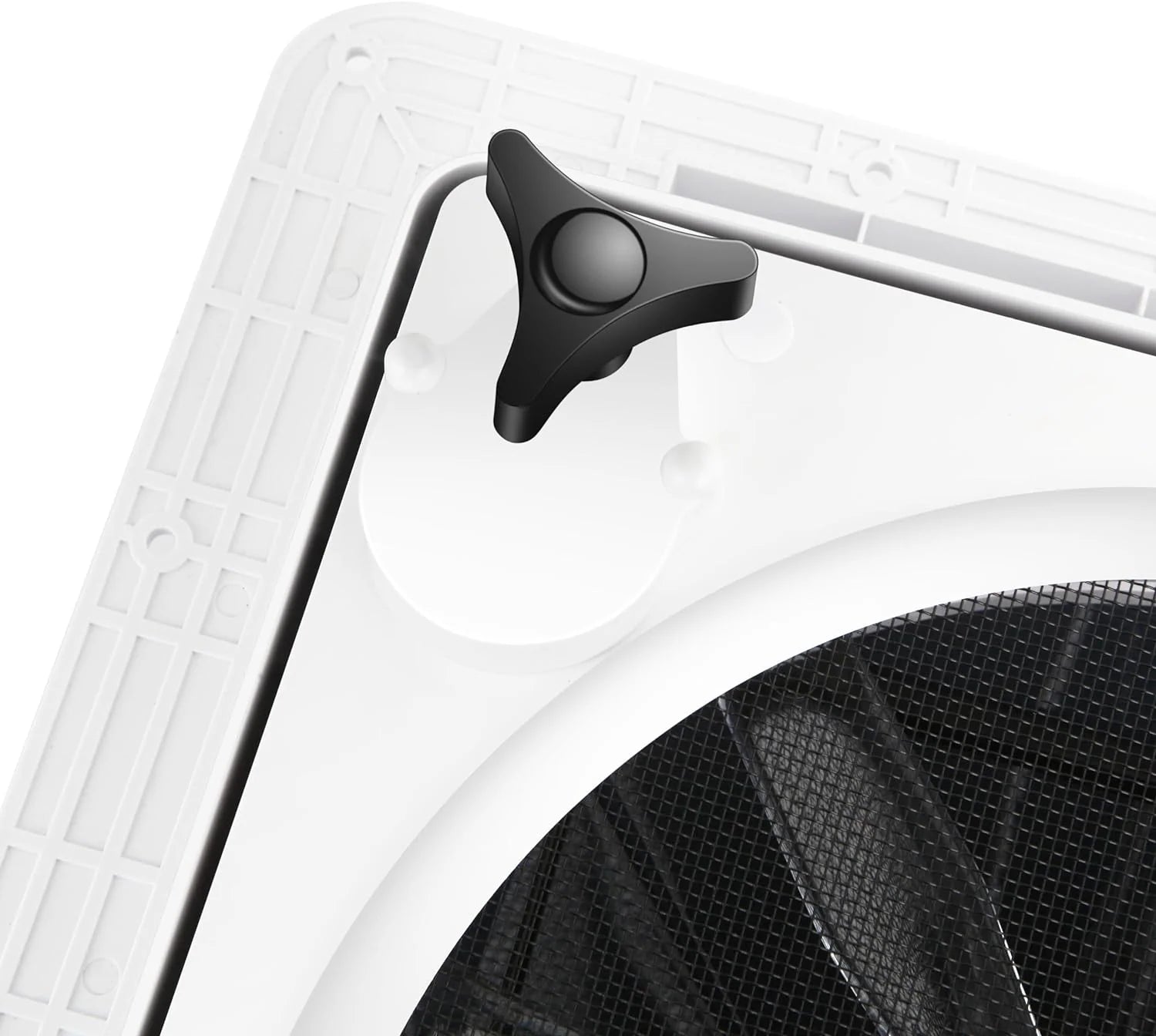MaxxAir 10 Speed Roof Vent Fan 12V with Thermostat, Rain Sensor, Remote &amp; App Control, 14&prime;&prime;x14&prime;&prime; Reversible Powered Lift