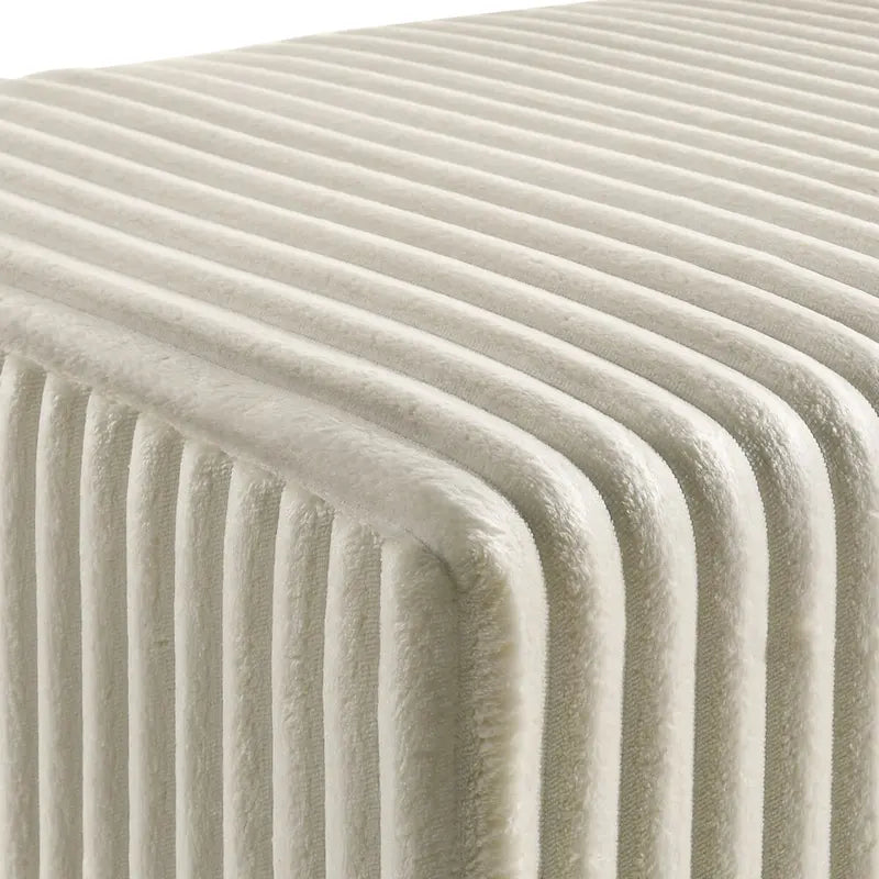 Roundhill Furniture Mavela Wide Wale Corduroy Upholstered Bench