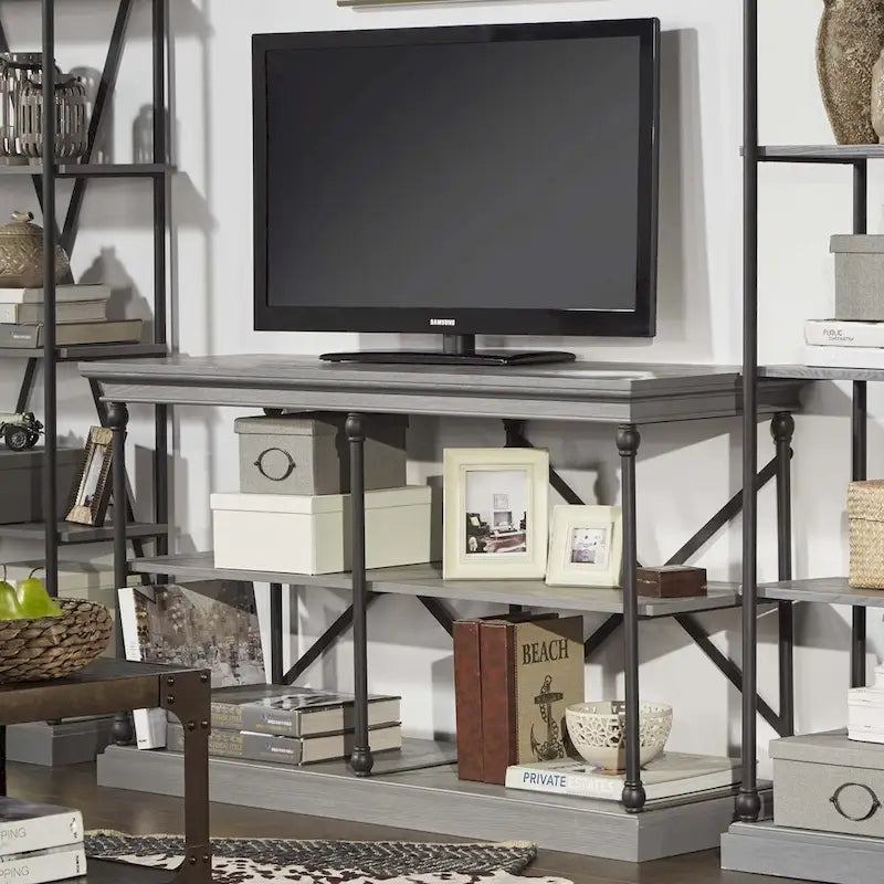 iNSPIRE Q Artisan Barnstone Iron and Wood Entryway Console Table