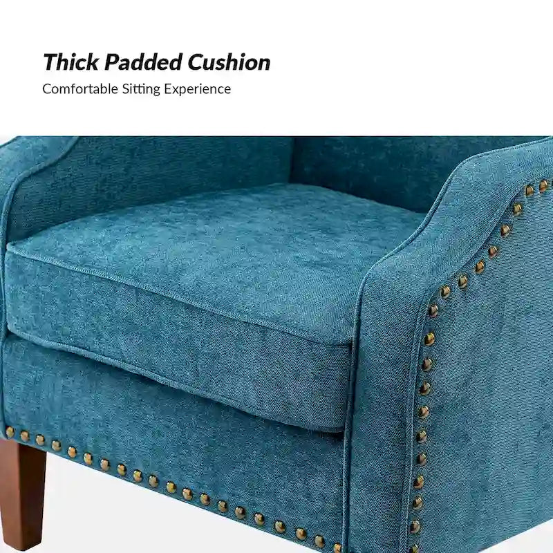 Set of 2 Lucretius Armchairs with Nailhead Trim by HULALA HOME