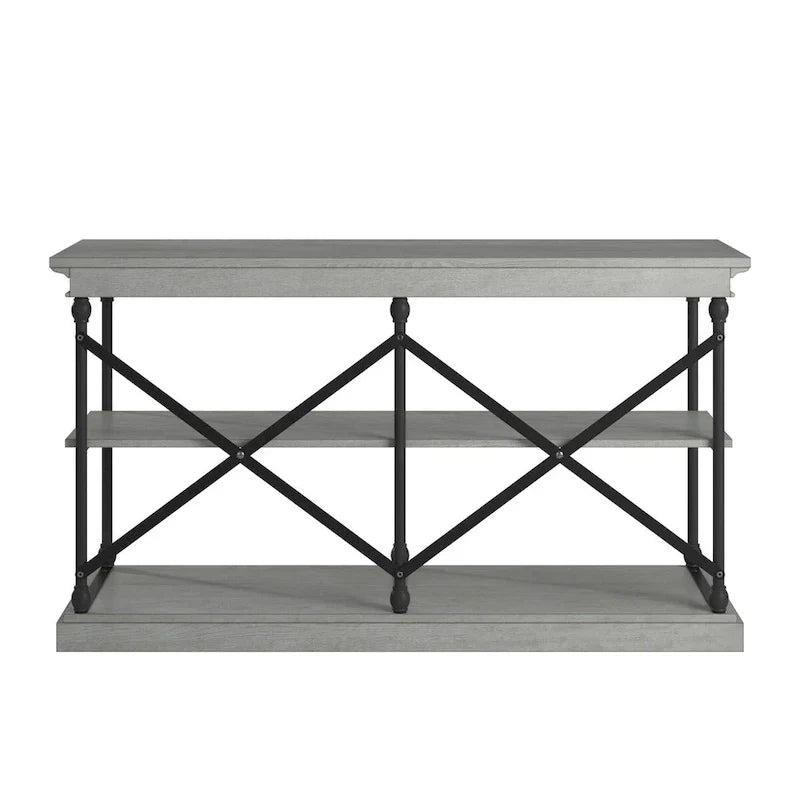 iNSPIRE Q Artisan Barnstone Iron and Wood Entryway Console Table