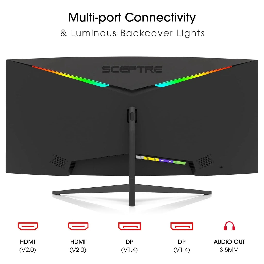 Sceptre 34 Inch 165Hz Curved Ultrawide WQHD Monitor