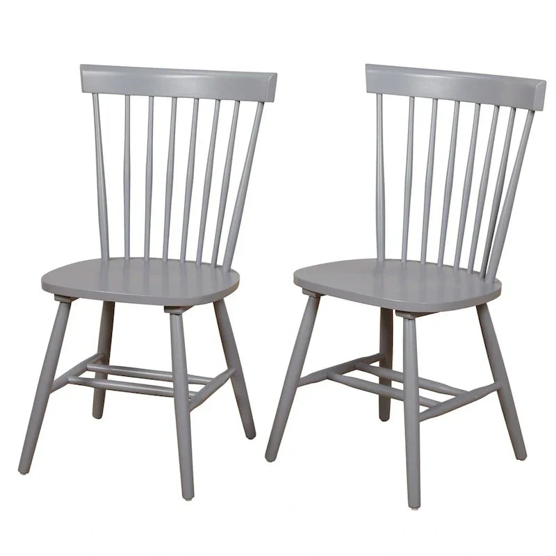 Set of 2 Venice Solid Wood Spindle Dining Chairs by Simple Living