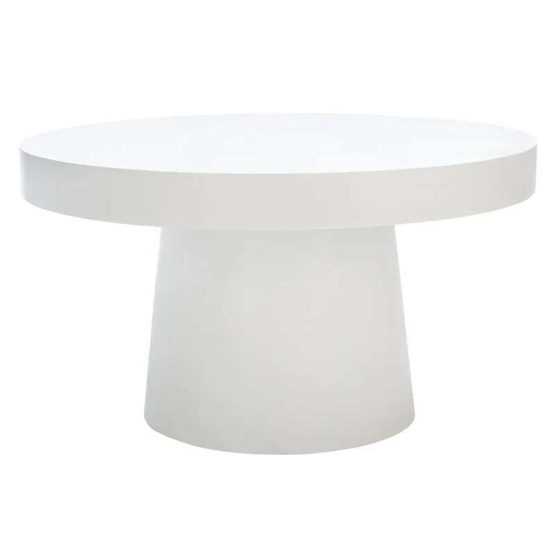 SAFAVIEH Berenice Round Coffee Table - Paper Mache - Dimensions: 31.6" W x 31.6" L x 17.8" H