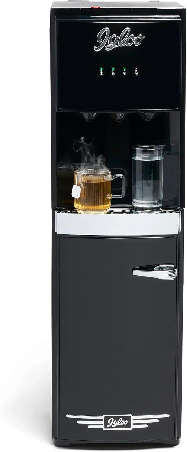 Igloo Bottom Loading Water Cooler Hot Cold Room Temperature Dispenser Holds 5 Gallon Jugs