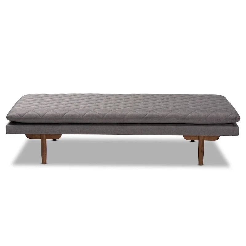 Marit Upholstered Wood Daybed in Mid-Century Modern Style
