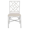 Set of 2 SAFAVIEH Maye Rattan Accent Chairs with Cushions - Dimensions: 18.5" W x 20.9" L x 35.8" H