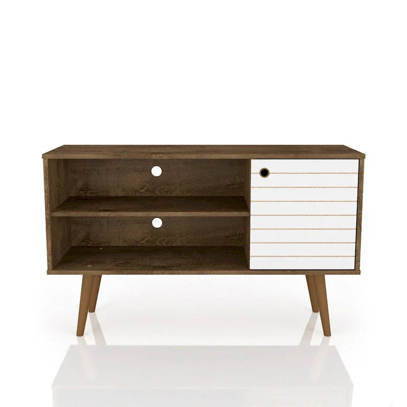 Mid-Century Modern Liberty Dual-Shelf TV Console