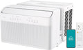 8,000 BTU U-Shaped Smart Inverter Air Conditioner – Cools up to 350 Sq. Ft., Ultra Quiet with Open Window Flexibility, Compatible with Alexa, 35% Energy Savings, Remote Control (Renewed)