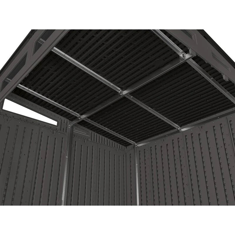 Modernist 7 ft. 2.5 in. x 7 ft. 3.5 in. x 7 ft. 5.5 in. Resin Storage Shed