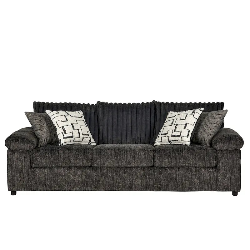 Roundhill Furniture Nason Wide Wale Corduroy Sofa, Loveseat, and Cuddle Chair Collection