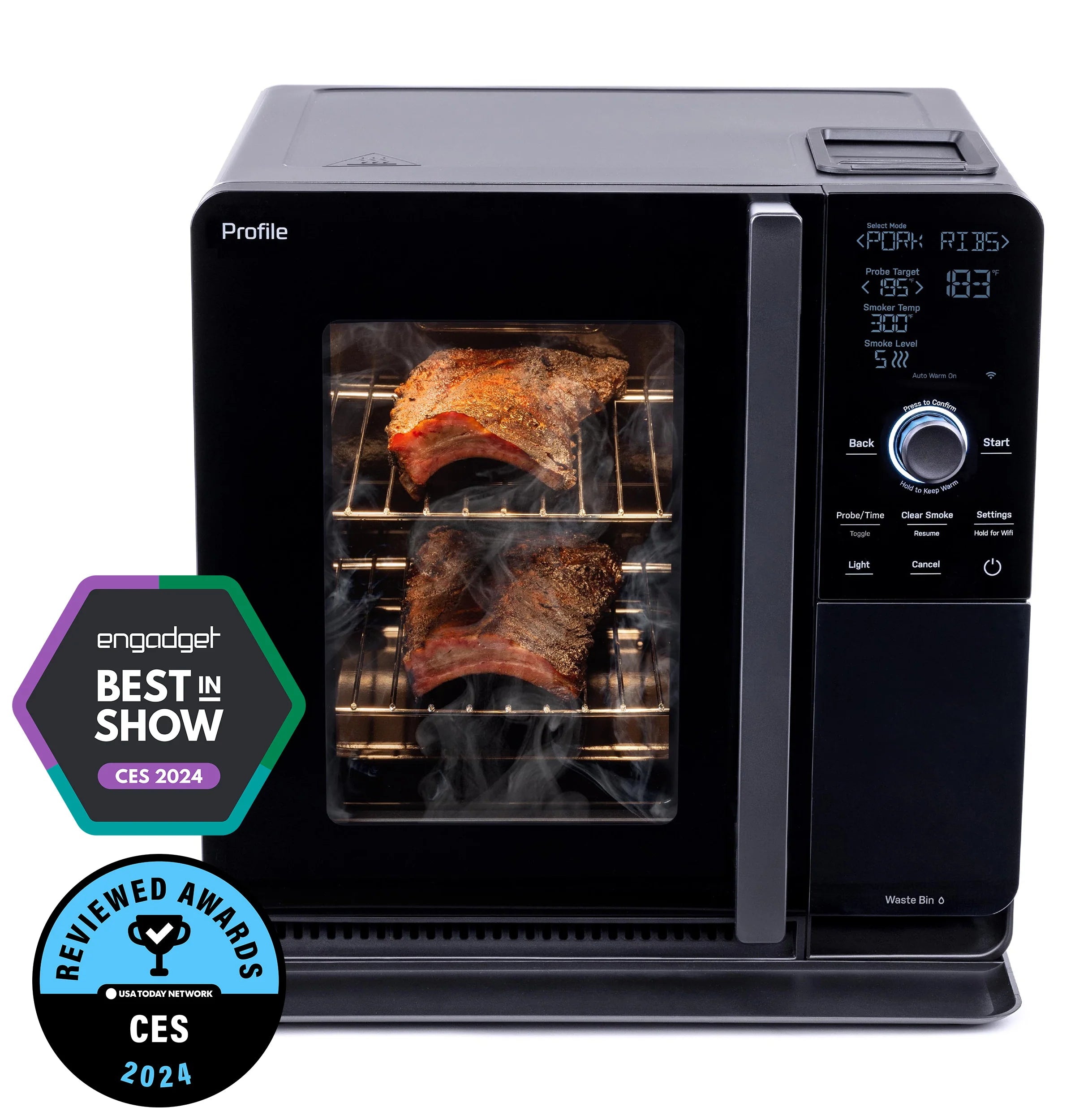 2025 GE Profile – Smart Indoor Smoker – Black