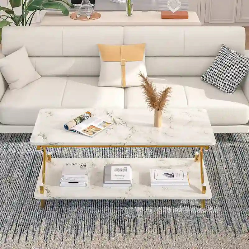 Javlergo Contemporary 3-Piece Living Room Coffee Table Set: Includes Wood Coffee Table and Two End Tables