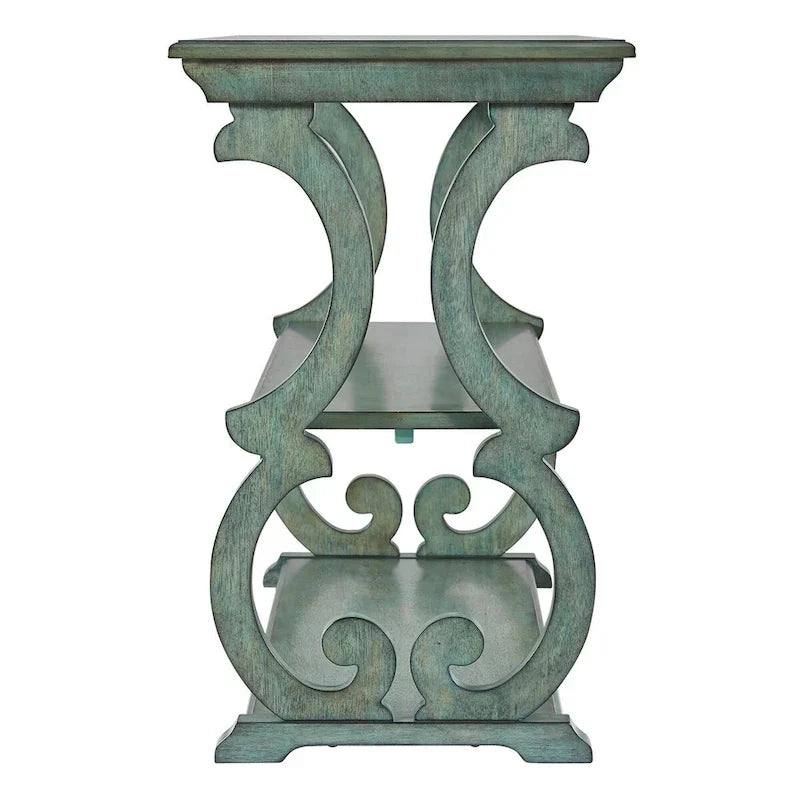 Lorraine Wooden Scroll TV Stand and Sofa Table by iNSPIRE Q Classic