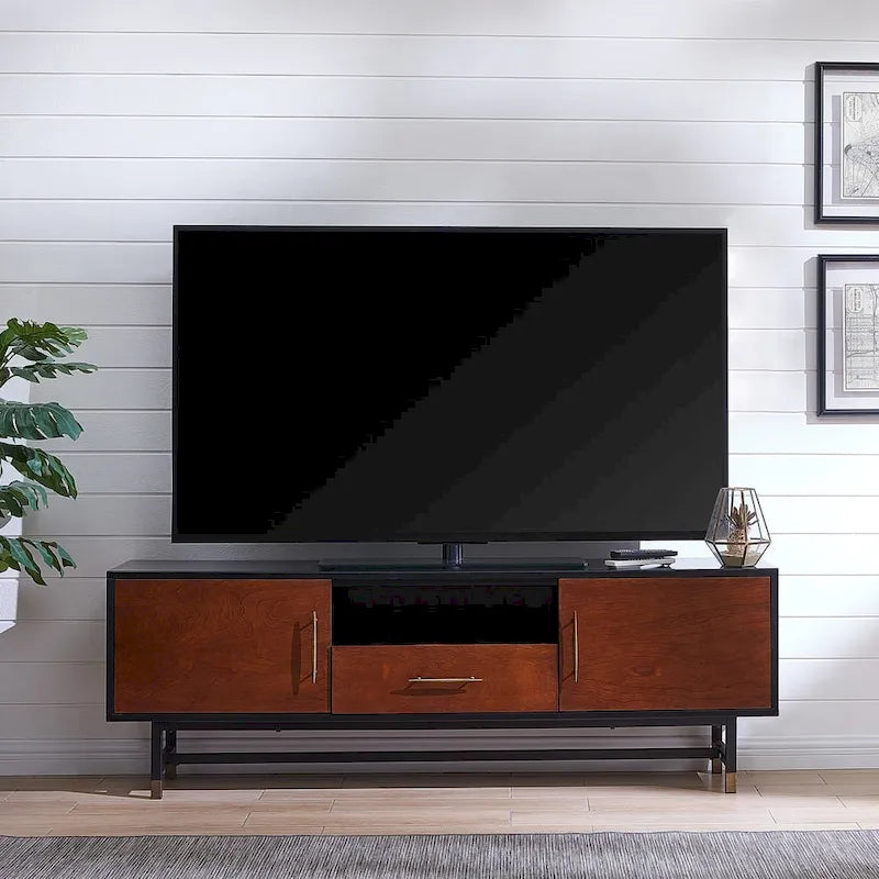 SEI Furniture Belize Mid-Century Modern TV Stand for TVs Up to 61 Inches