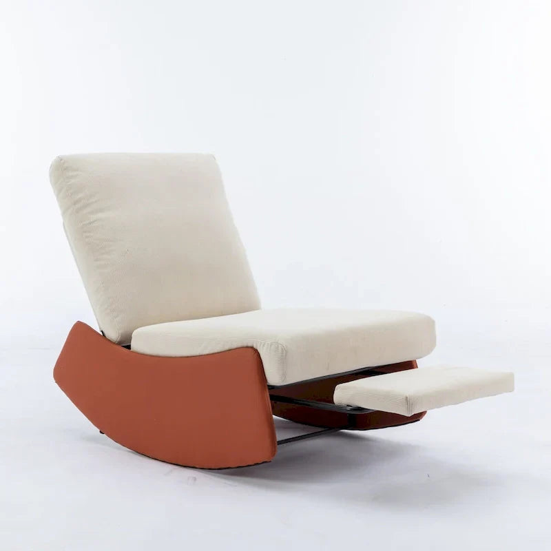 GDFStudio Contemporary Rocking Recliner with Footrest